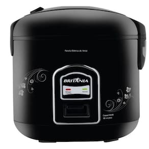 PANELA DE ARROZ BRITANIA FAZ 10 XICARAS 700W Preta 220V