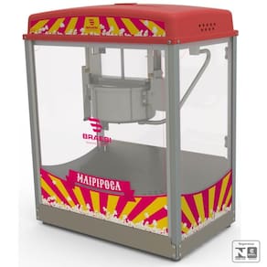 Pipoqueira Braesi Aço Inox Máquina de Fazer Pipoca Elétrica BMP-150 127V B5802