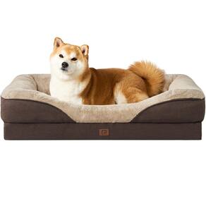 Cama de cachorro EHEYCIGA Memory Foam para cães grandes com forro impermeável