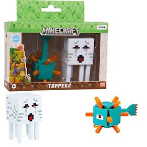 Boneco - Minecraft Ghast e Guardiao MULTIKIDS
