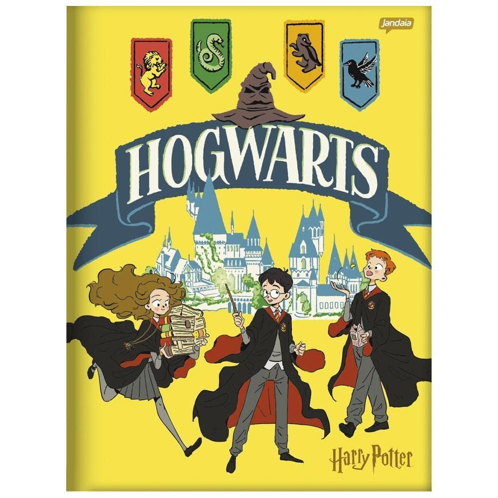 Caderno Brochurão 96Fls Harry Potter Hogwarts Jandaia