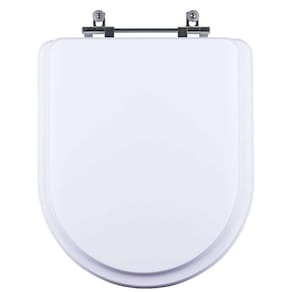 Tampa Vaso Sanitário Madeira Laqueada Duna Branco Para Bacia Deca