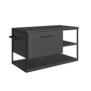 Gabinete para Banheiro de Parede 80cm P1007 Grafite