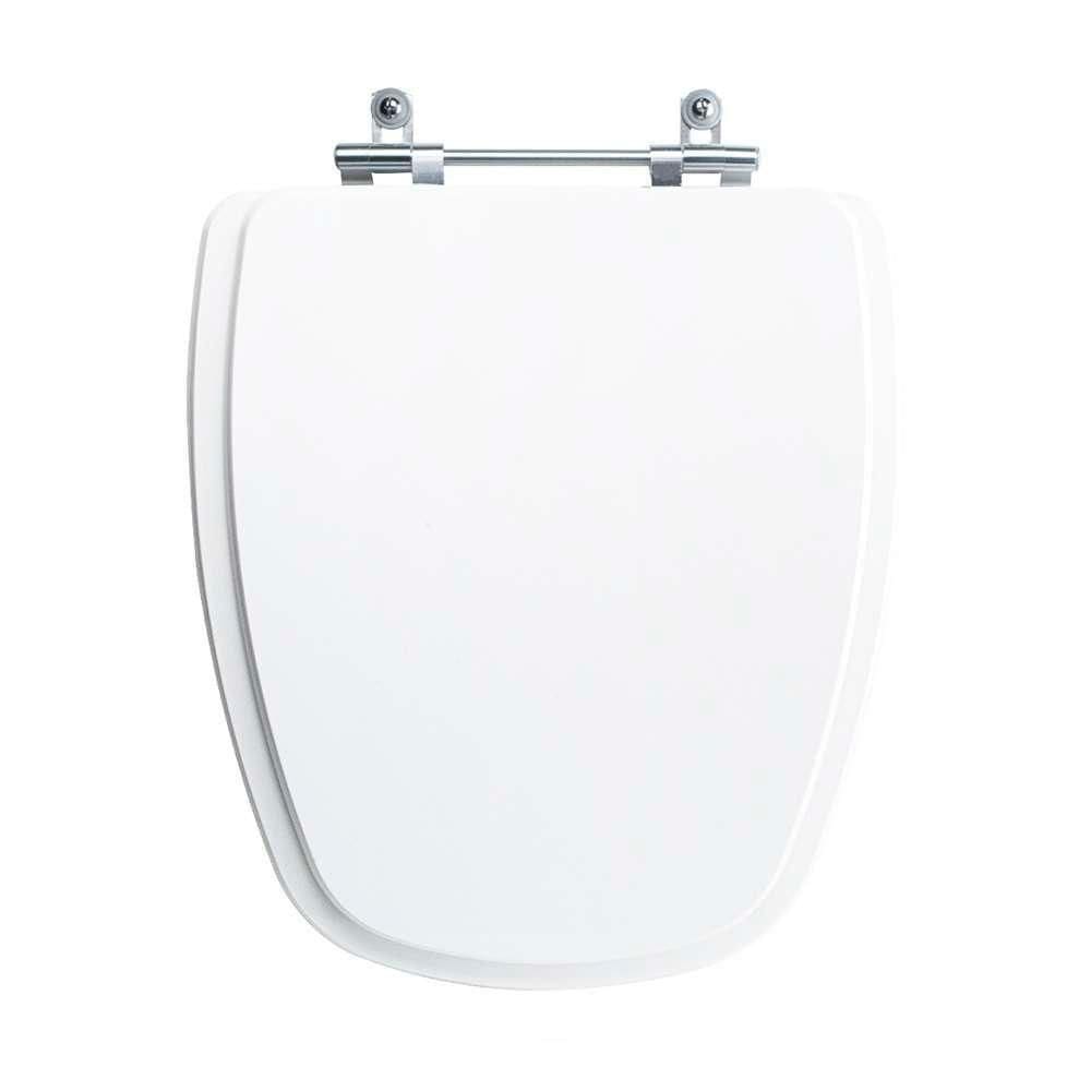 Assento Sanitário Tampa De Vaso Branco Resina Poliester Optima Para Bacia Sensea