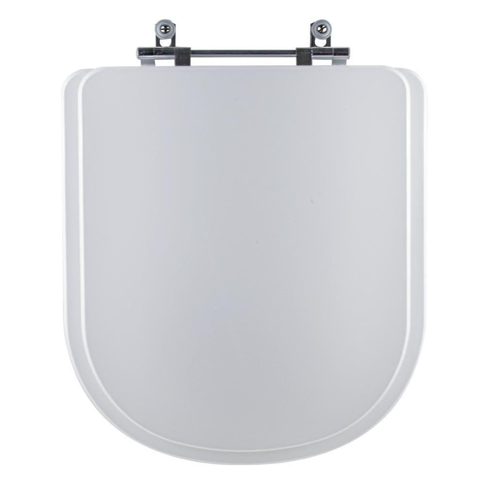 Assento Sanitário Tampa De Vaso Branco Resina Poliester Flox Para Bacia Fiori