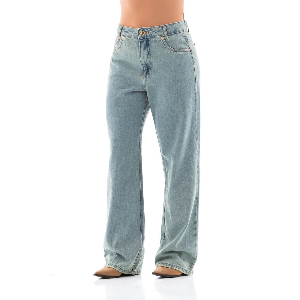 Calça Jeans Feminina Arauto Wide Leg Dirty