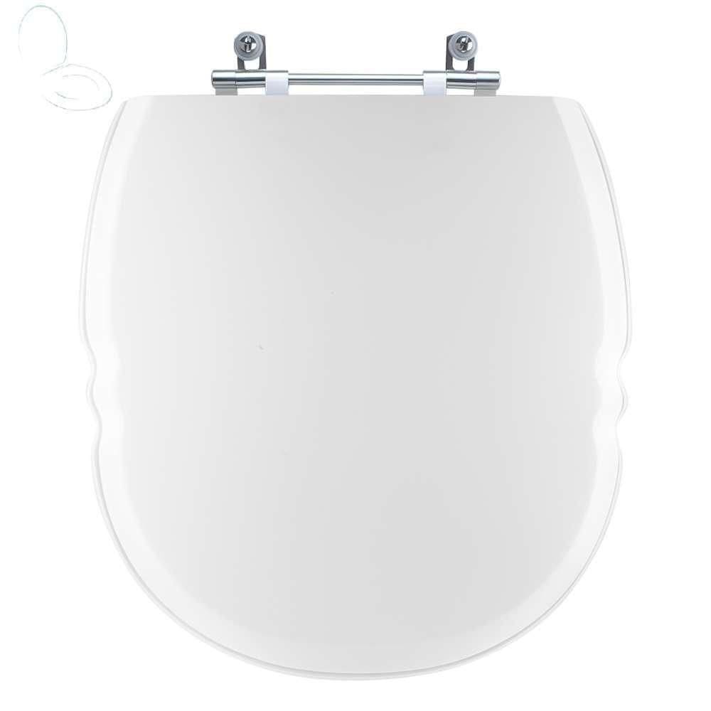 Assento Sanitário Tampa De Vaso Branco Resina Poliester Massima Para Bacia Incepa
