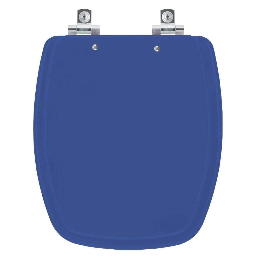 Assento Sanitário Soft Close Primula Plus Azul Para Vaso Fiori
