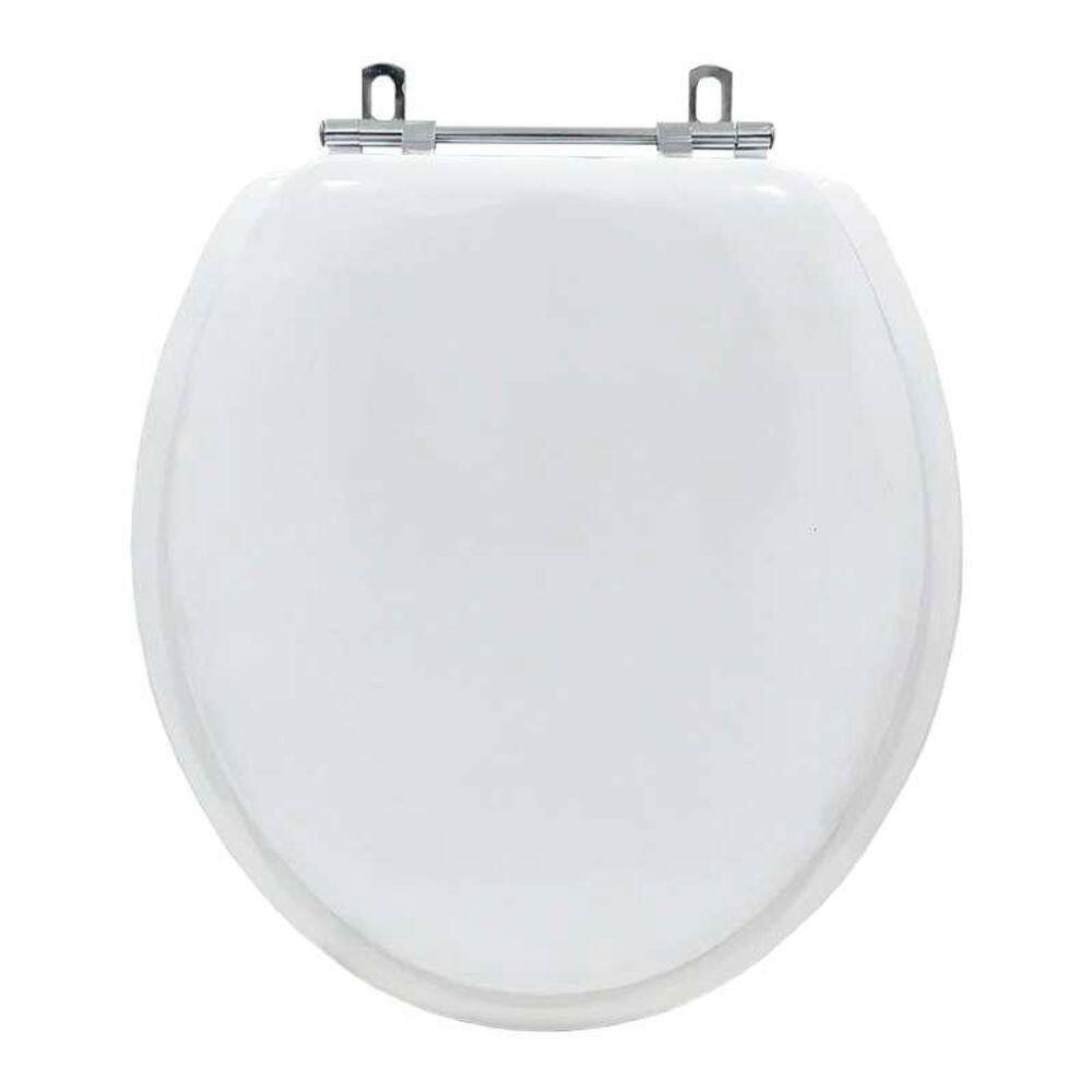 Assento Sanitario Almofadado Convencional Oval Branco