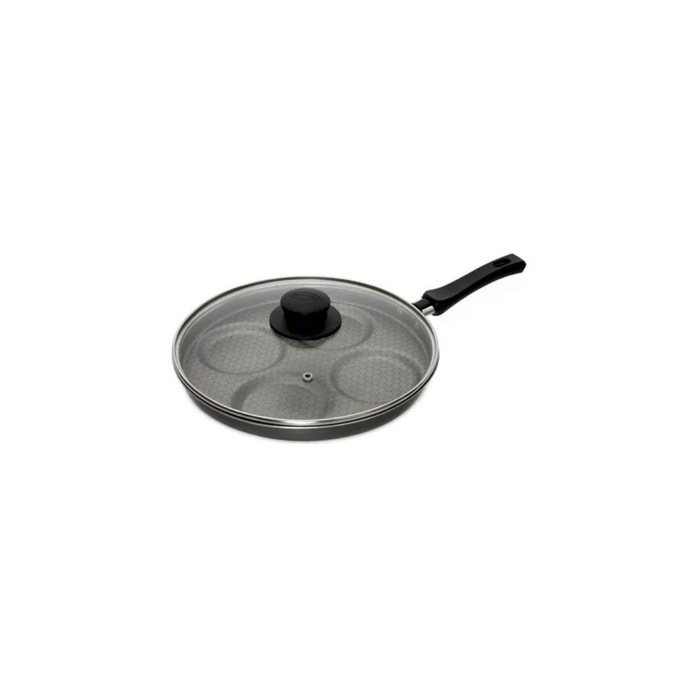 Frigideira 4 Ovos Luxury Grafite Com Tampa 1,4l Oliveira