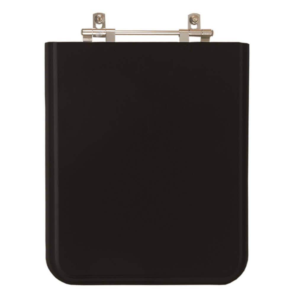 Assento Sanitario Poliester Square Preto Para Vaso Incepa