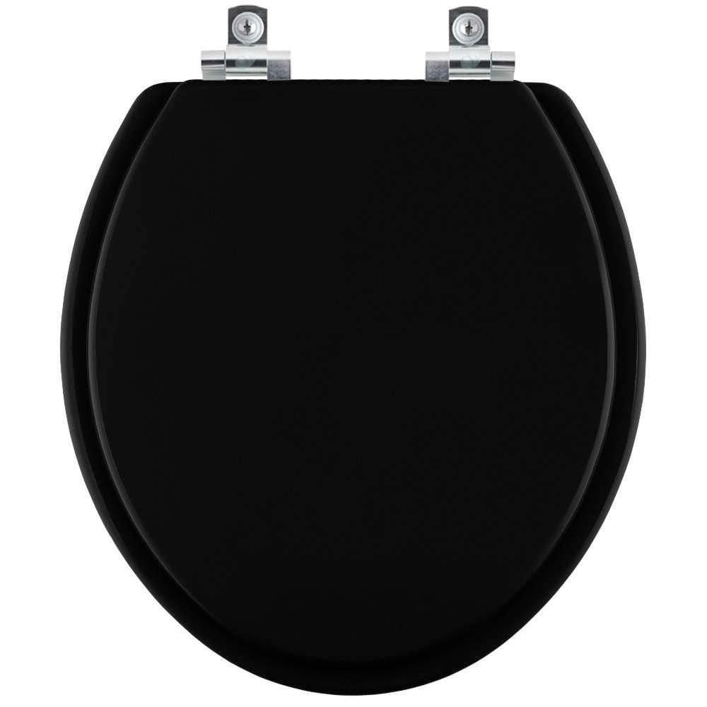 Assento Sanitário Soft Close Colonial Preto Para Vaso Hervy