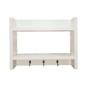 Porta Chave De Parede Suporte Para Chaveiro Decorativo Branco