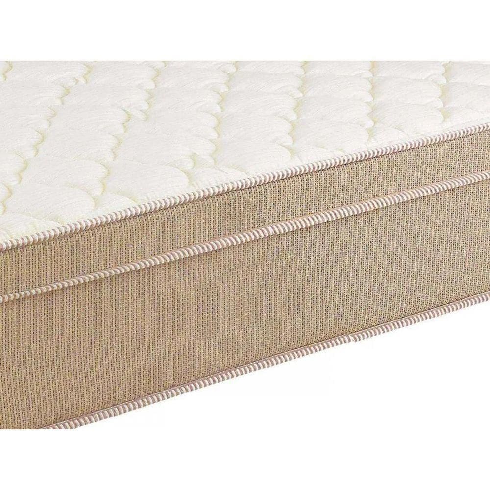 Colchão Solteiro Molas Ensacadas 88x188 Suede Café com Leite