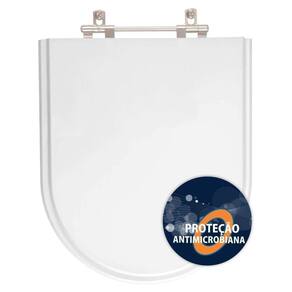 Assento Sanitario Poliester Antibacteriano Riviera Branco Para Vaso Celite