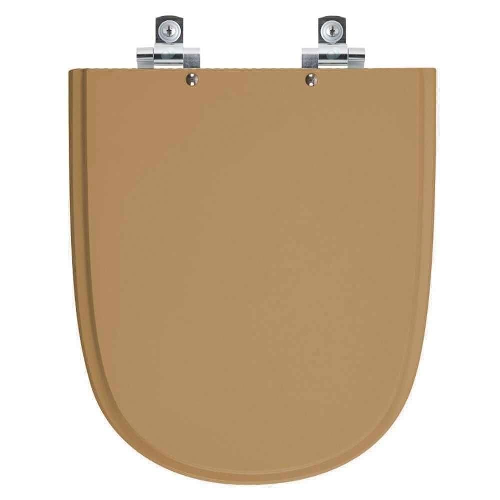 Assento Sanitário Soft Close Ezedra Amendoa Para Vaso Ideal Standard