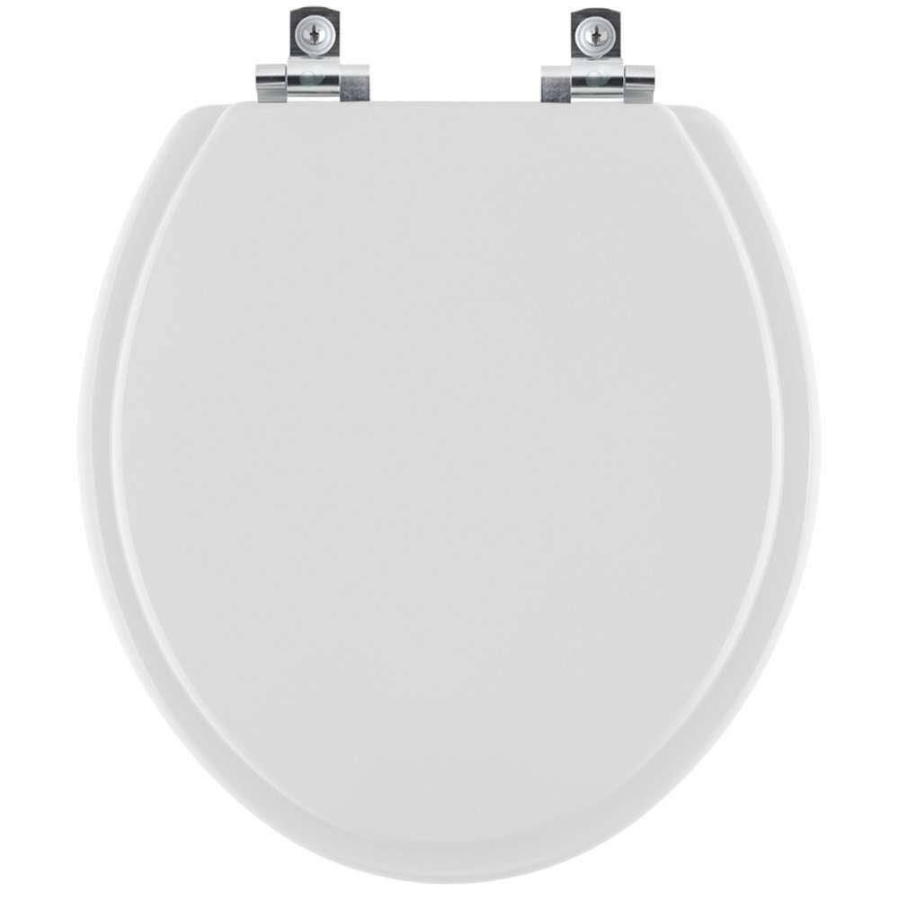 Assento Sanitário Com Amortecedor Convencional Oval Cinza Claro Para Vaso Ideal Standard