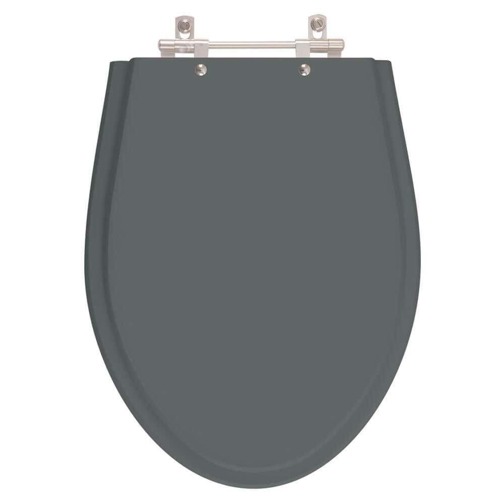 Assento Sanitário Poliester Victoria Cinza Quartzo Para Vaso Ideal Standard