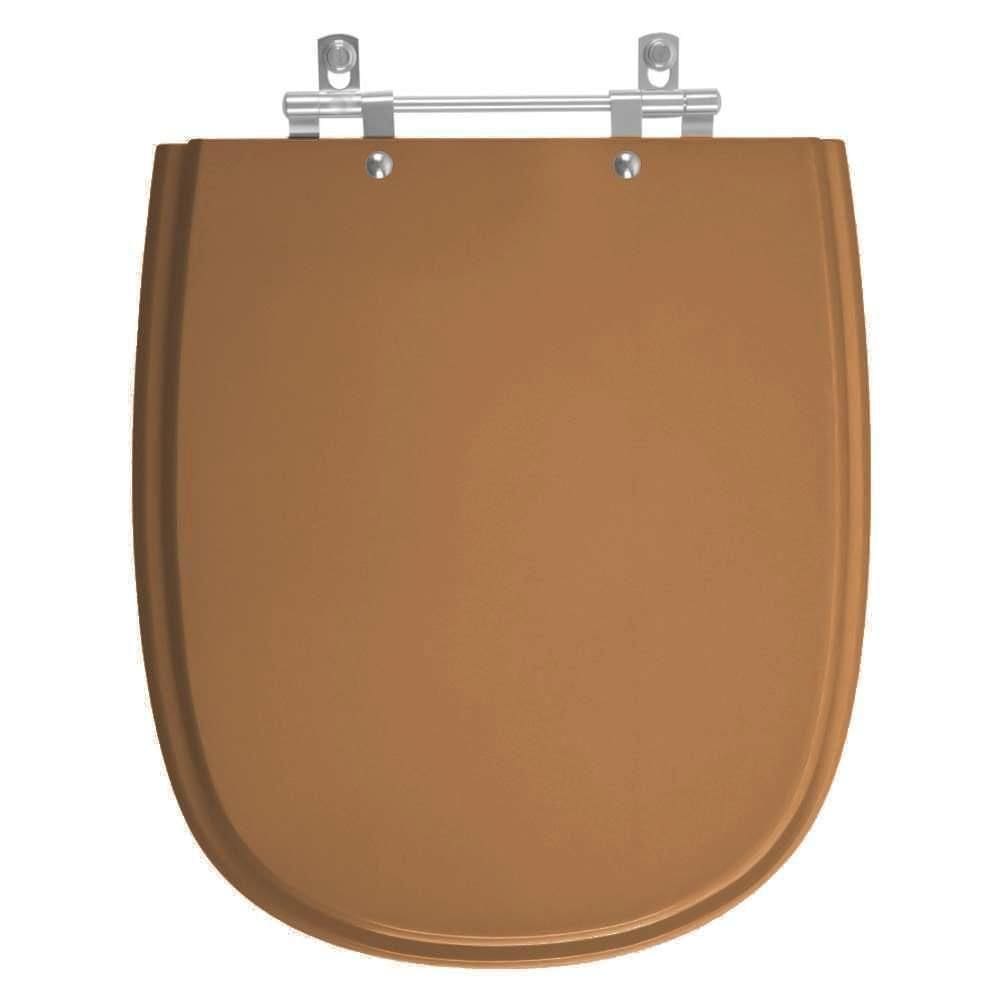 Assento Sanitário Laqueado Donna Ocre Para Bacia Santamarina