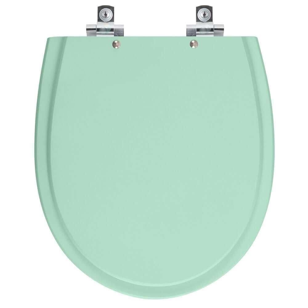 Assento Sanitário Soft Close Polo Verde Agua Para Vaso Hervy