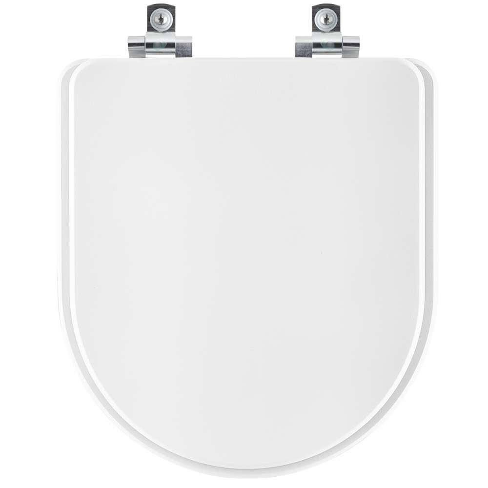 Assento Sanitário Soft Close Jasmim Branco Para Vaso Fiori