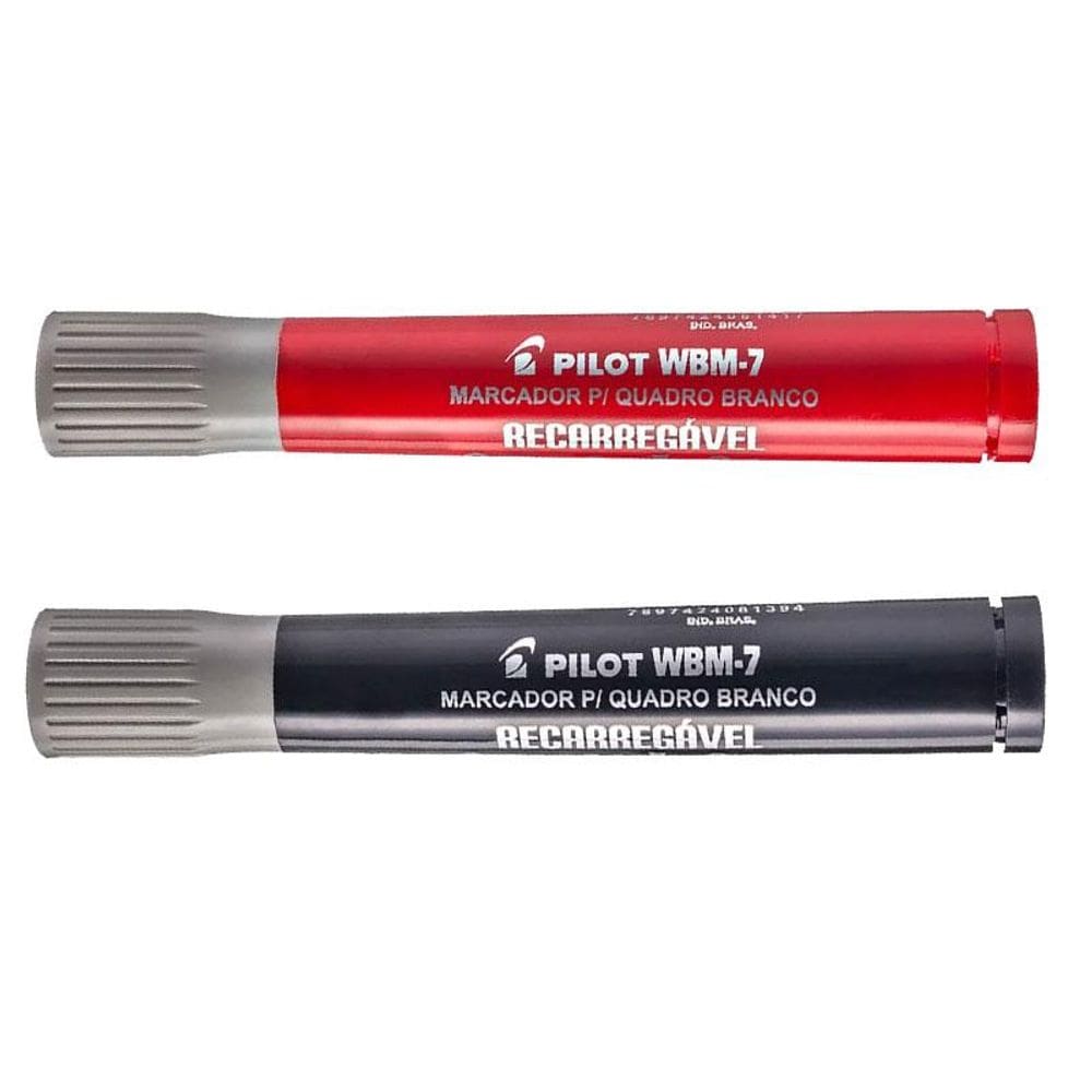 Pincel para Quadro Branco Recarregável WBM7 Preto e Vermelho - Pilot