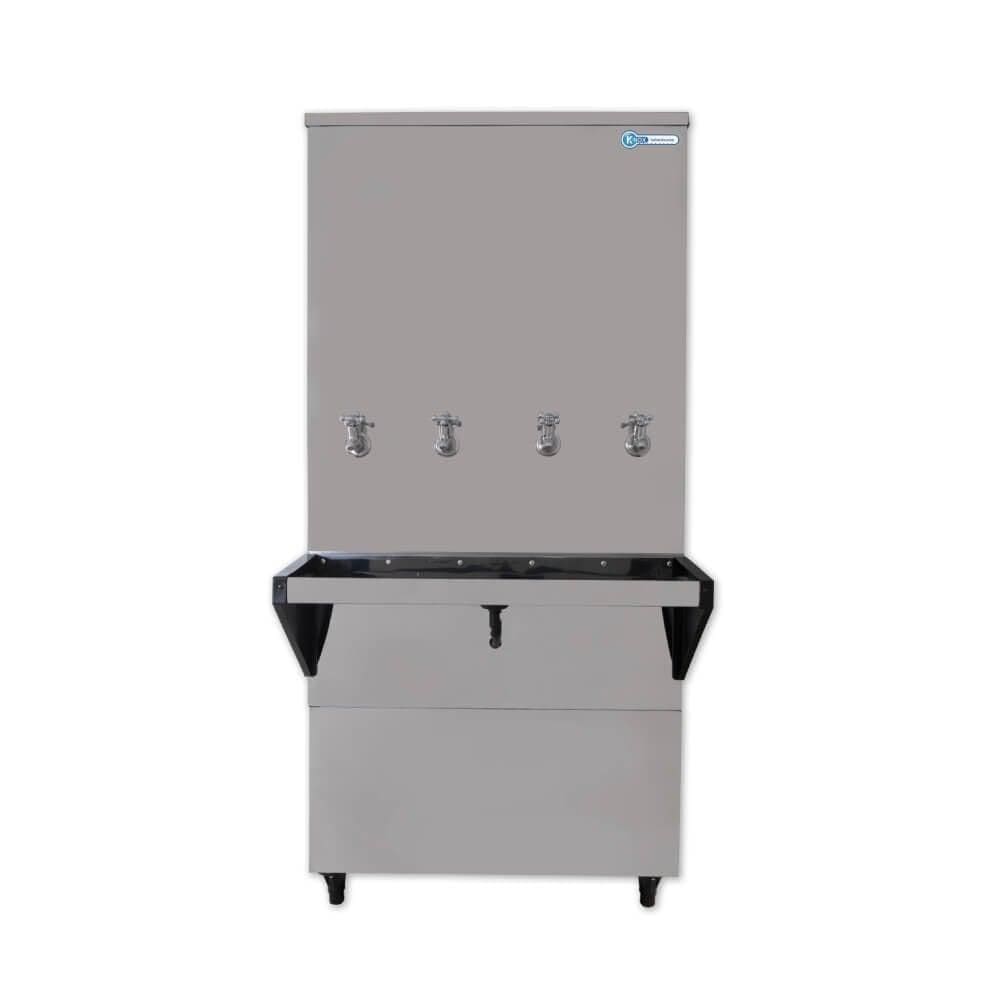 Bebedouro Industrial de Coluna Knox 200 Litros 4 Torneiras Geladas Inox - 110V
