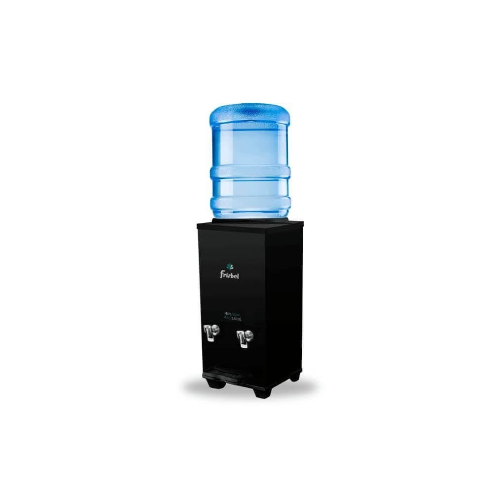 Bebedouro Industrial de Mesa Galão Frisbel 25 Litros 2 Torneiras Geladas Black - 110V