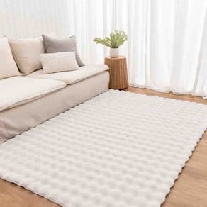 Tapete Pele Bubble 1,00 x 1,50 Marfim Niazitex
