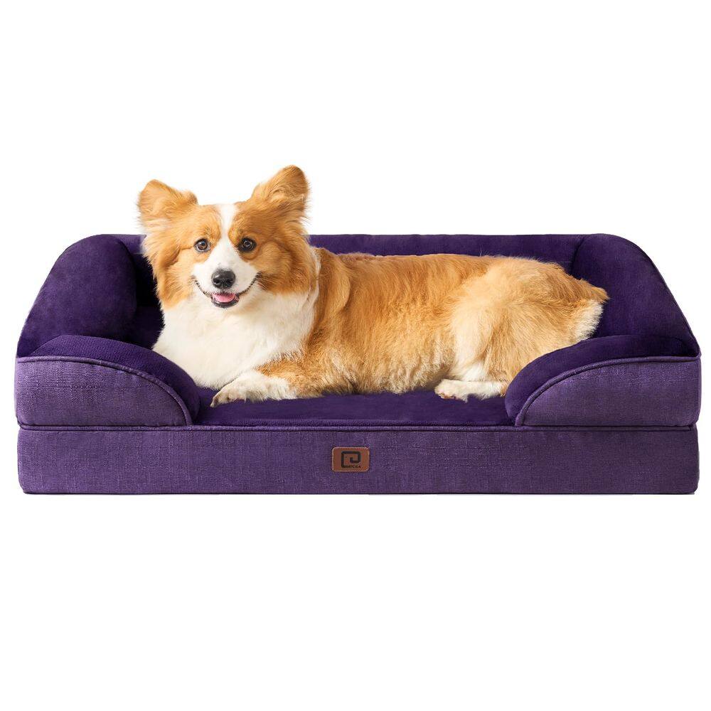 Cama ortopédica para cães EHEYCIGA Waterproof Memory Foam Large