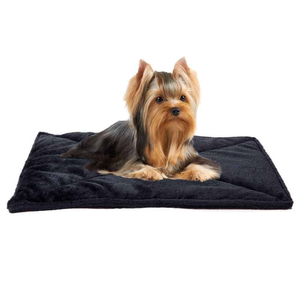 Cama de gato Furhaven ThermaNap, lavável com aquecimento automático, preta