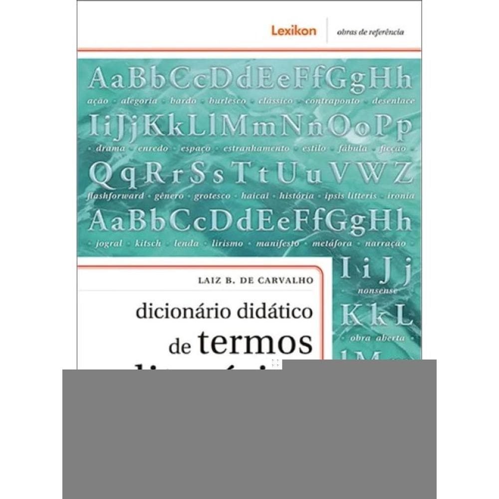 Dicionário Didático De Termos Literários