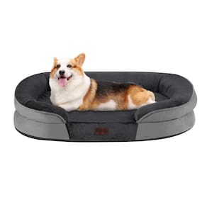 Cama de cachorro Dwanton ortopédica impermeável para cães médios