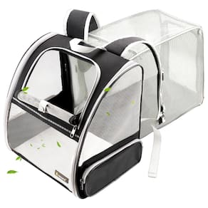 Mochila transportadora de animais de estimação Texsens expansível para gatos médios e cães pequenos de até 8 kg