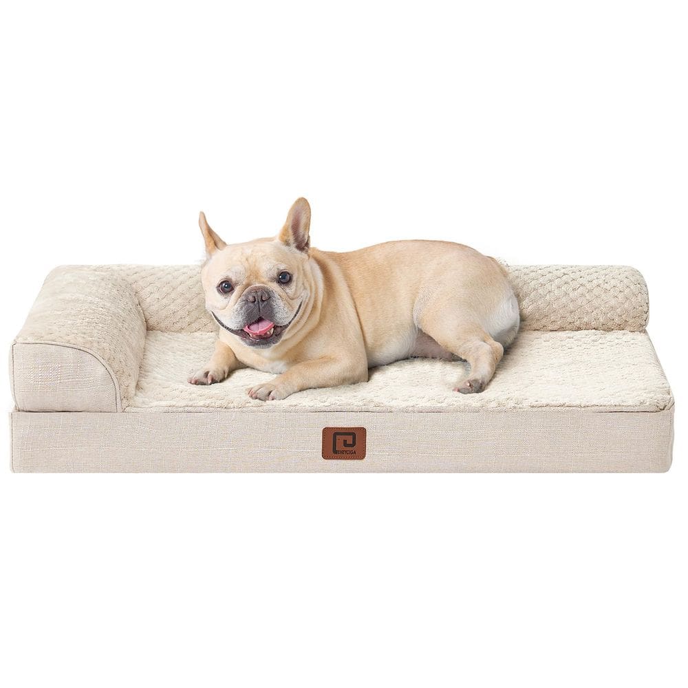 Cama para cães EHEYCIGA Memory Foam Ortopédica Impermeável Média
