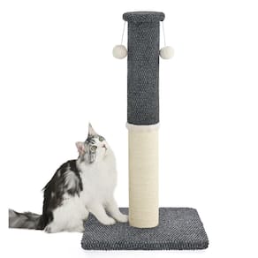Arranhador de gatos feito para 4 animais de estimação com 84 cm de altura para gatos domésticos