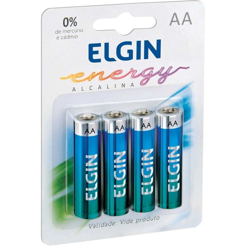 Pilha Alcalina Pequena AA 10blistersx4unids - Elgin