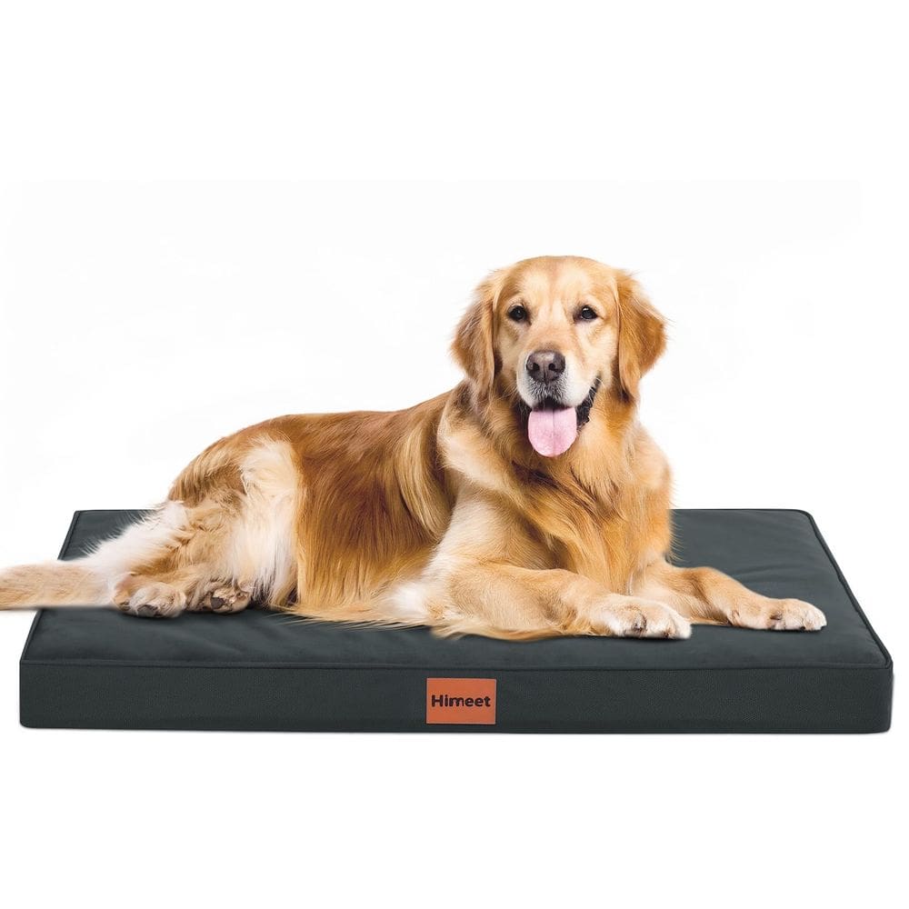 Cama de cachorro ao ar livre HIMEET impermeável lavável para cães grandes