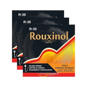 Kit 3 Encordoamento Viola Máxima R35 Rouxinol