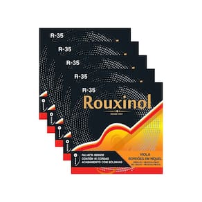 Kit 5 Encordoamento Viola Máxima R35 Rouxinol