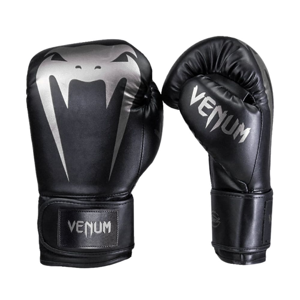 Luva de Boxe Venum Giant Full Logo Pro - Preto