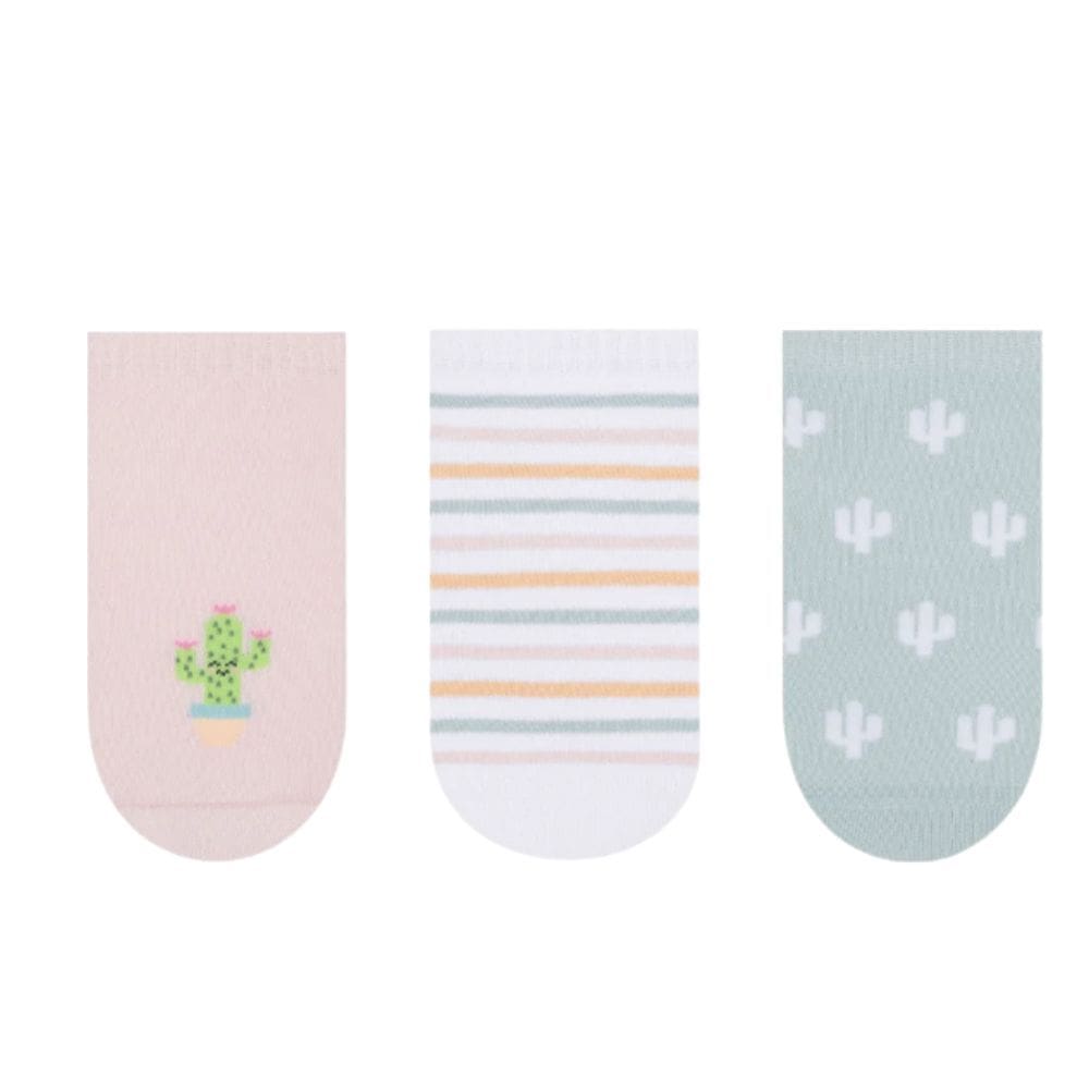 Kit Meia Sapatilha Infantil Feminina Selene 25 à 28 Rs/Bc/Vd