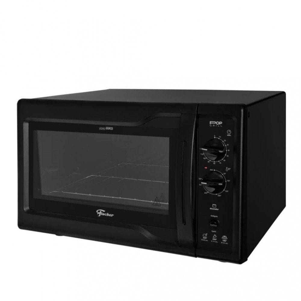 Forno Elétrico Pop Grill De Bancada 44l Fischer Preto 110V