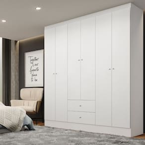 Guarda Roupa Casal Flex 6 Portas 2 Gavetas Astro THB