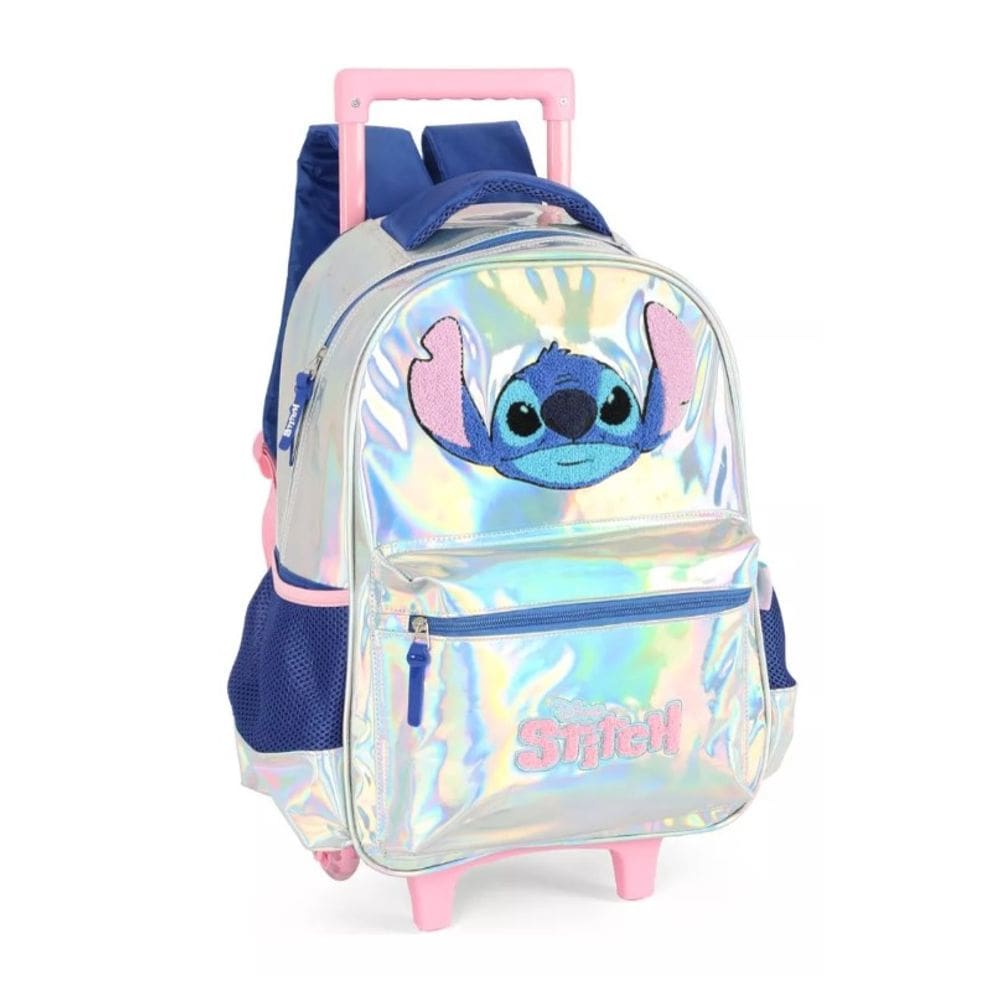 Mochila de Rodinhas Holográfica Stitch - Luxcel