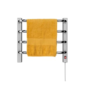 Aquecedor Toalhas Térmico Cromado Mini Pequeno 220v Direito