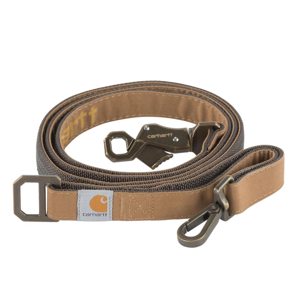 Coleira para cães Carhartt Nylon Duck preta/latão escovado grande