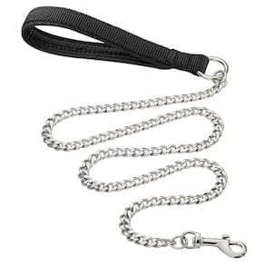Coleira de cachorro SLE Heavy Duty Metal à prova de mastigar 180 cm para cães