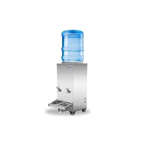 Bebedouro Industrial de Mesa Galão Frisbel 25 Litros 2 Torneiras Geladas Inox - 220V