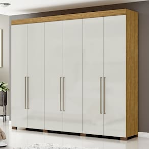 Guarda Roupa Casal 6 Portas com Pés Itá Visão Móveis